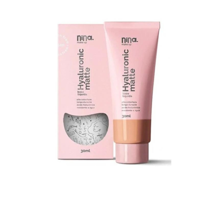Base Liquida Hyaluronic Matte Nina Makeup